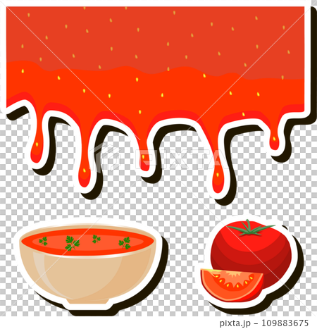 Illustration on theme beautiful tasty edible hot homemade soups with broth Illustration on theme beautiful tasty edible hot homemade soups with broth 109883675