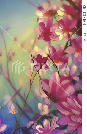 Spring and summer flowers for background. vector illustration. 109883992