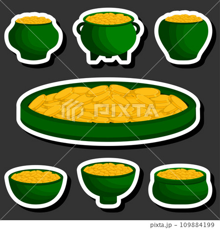 Beautiful illustration on theme of celebrating annual holiday St. Patrick's Day 109884199