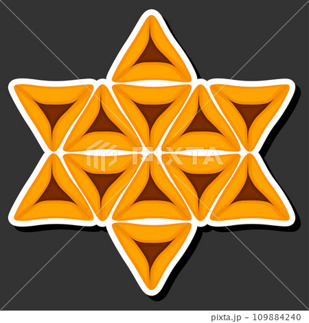 Beautiful illustration on theme of celebrating annual holiday Purim 109884240