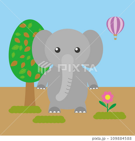 ゾウさんのイラスト素材 [109884588] - PIXTA