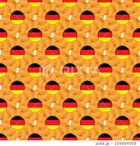 Pattern cookie with flag country Germany in tasty biscuit 109884908