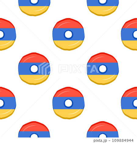 Pattern cookie with flag country Armenia in...のイラスト素材 [109884944] - PIXTA