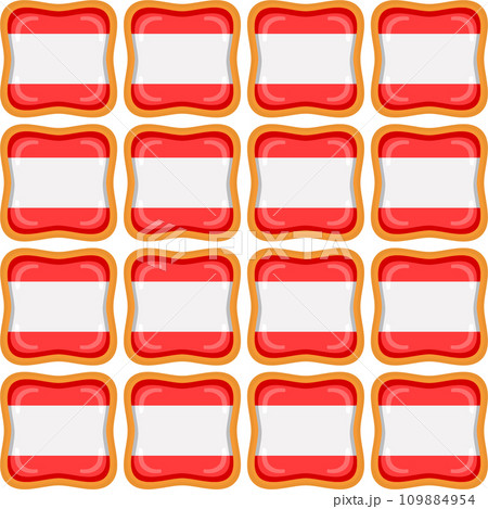 Pattern cookie with flag country Latvia in tasty biscuit Pattern cookie with flag country Latvia in tasty biscuit 109884954
