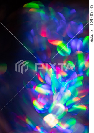 Multicolored rainbow large bokeh effect background 109885545