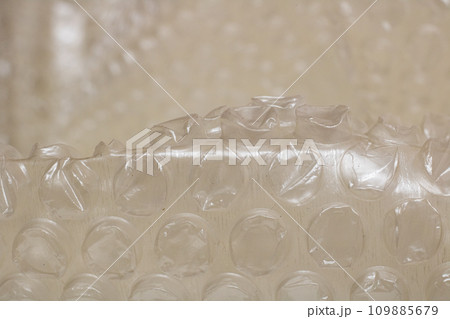 Bubble Wrap Film Close Up, background or texture 109885679
