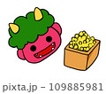 節分の豆と鬼 109885981