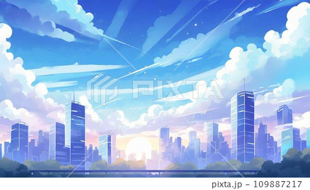 都市風景のイラスト 109887217