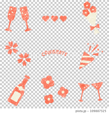 Spring celebration season wine illustration (red) Spring celebration season wine illustration (red) 109887325