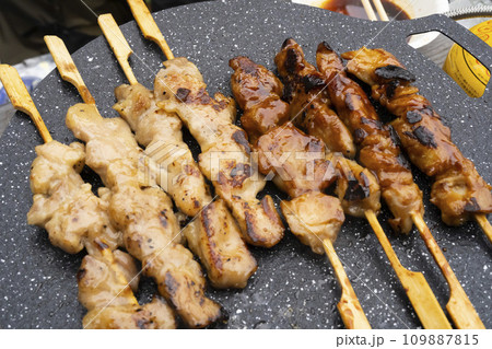マルチグリドルで焼く焼き鳥 マルチグリドルで焼く焼き鳥 109887815