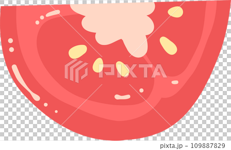 Red tomato illustration hand drawn vegetable 109887829