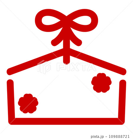 シンプルな絵馬のイラスト 109888721