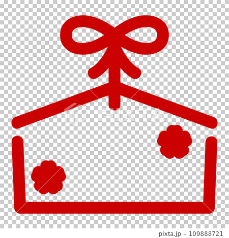 シンプルな絵馬のイラスト 109888721