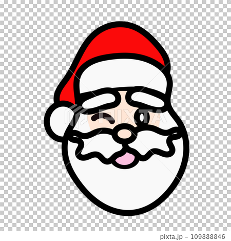 Santa face illustration Santa face illustration 109888846