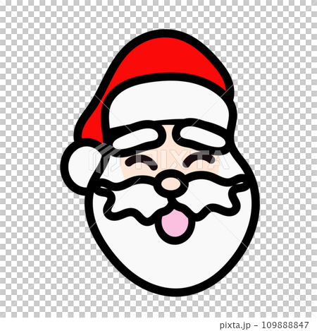 Santa face illustration 109888847