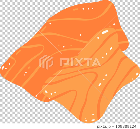 Salmon slices illustration 109889124