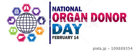 National Organ Donor Day Vector illustration 109889354