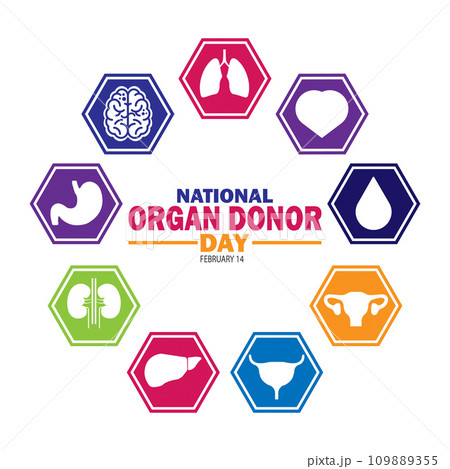 National Organ Donor Day Vector Template Design Illustration 109889355