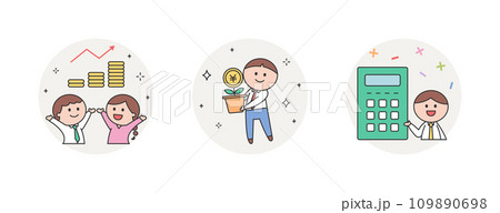 お金とビジネスとビジネスマン お金とビジネスとビジネスマン 109890698