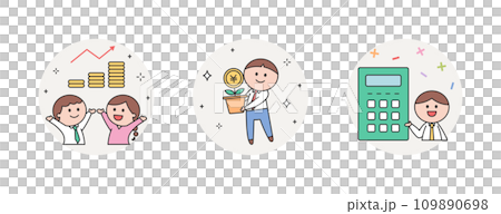 お金とビジネスとビジネスマン お金とビジネスとビジネスマン 109890698