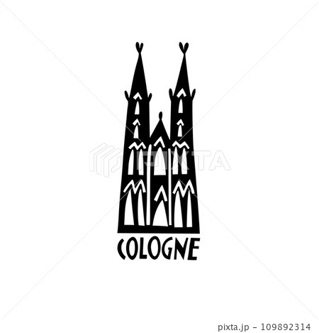 Vector Hand Drawn Germany Label. Travel Europe Illustration. Hand Written Lettering Illustration. Germany Symbol Logo Vector Hand Drawn Germany Label. Travel Europe Illustration. Hand Written Lettering Illustration. Germany Symbol Logo 109892314