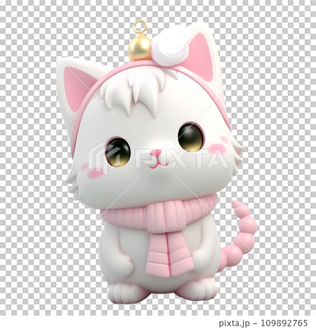 cartoon white cat with big sale cartoon white cat with big sale 109892765