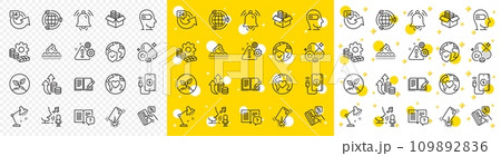 Outline Table lamp, Notification bell and Inflation line icons pack for web with Chromium mineral, Warning, Phone charging line icon. Startup, Feedback, Credit card pictogram icon. Money. Vector 109892836