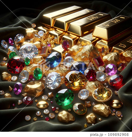 黄金と宝石A 109892908