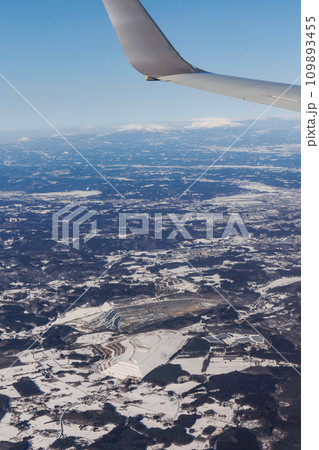 上空から観る冬の八戸キャノン（青森県） 109893455