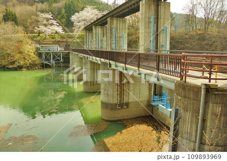 平出ダムの堤体 平出ダムの堤体 109893969