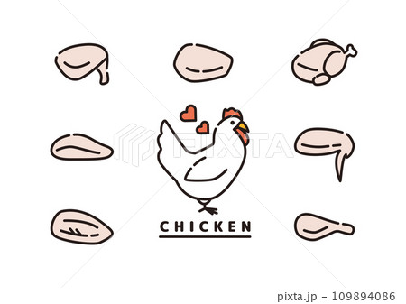 鶏肉 鶏 生肉 鶏肉 鶏 生肉 109894086