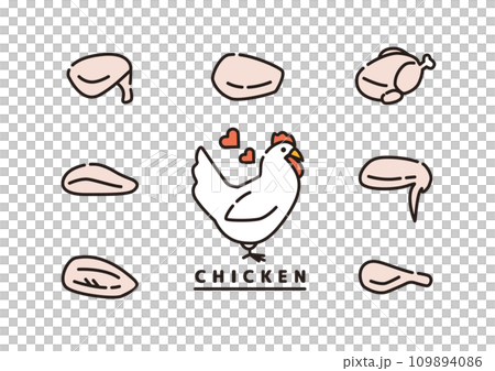 鶏肉 鶏 生肉 鶏肉 鶏 生肉 109894086