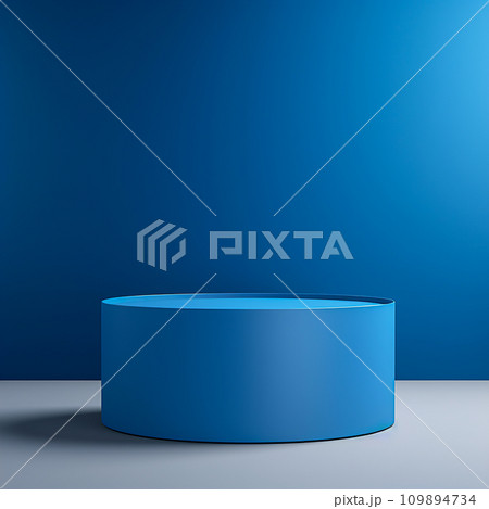 Minimalistic Pedestal Platform: Clean Design Element for Product Showcase & Events, Generative Ai 109894734