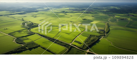 aerial aerial view of the countryside shot 109894828