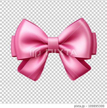 pink bow in the shape of a bow pink bow in the shape of a bow 109895300