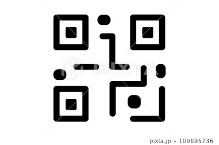 簡略化した二次元コードのアイコン 109895736