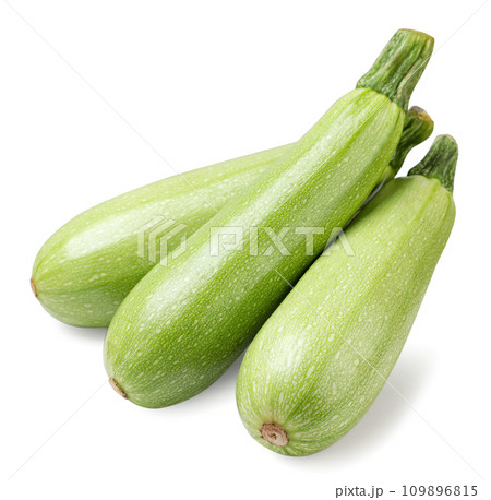 Ripe zucchini close-up on a white. Isolated Ripe zucchini close-up on a white. Isolated 109896815