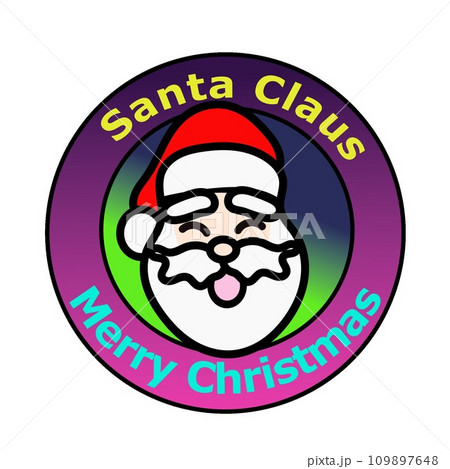 サンタクロースのエンブレム 109897648