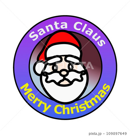 サンタクロースのエンブレム 109897649