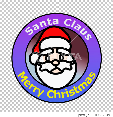 サンタクロースのエンブレム 109897649