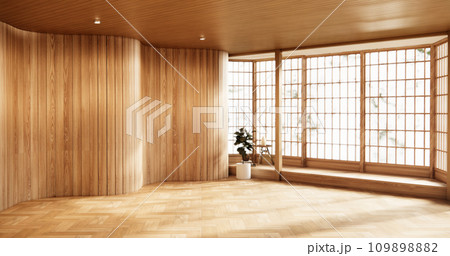 cleaning Interior, wood Empty room and wooden floor room modern style. cleaning Interior, wood Empty room and wooden floor room modern style. 109898882