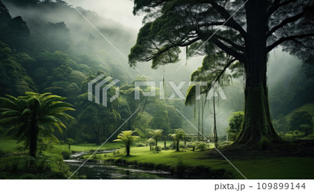 Tropical rain forest in Central America 109899144