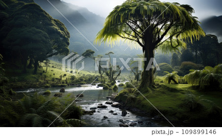 Tropical rain forest in Central America 109899146