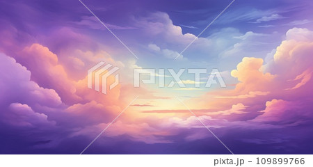 clouds of various colors background clouds of various colors background 109899766