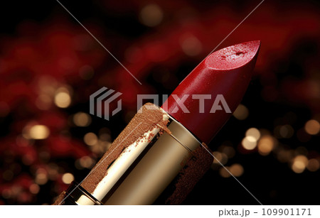 a close up of a lipstick 109901171