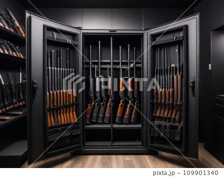 Wardrobe for weapons. safe storage of guns Wardrobe for weapons. safe storage of guns 109901340