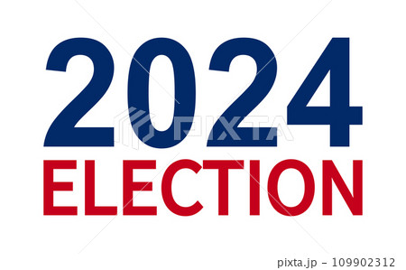 2024 Presidential election day in USA, november 5, card design. Vote for your future 109902312