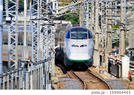 陸奥路を山形へ…　E3系・山形新幹線『つばさ』リバイバルカラー 109904483