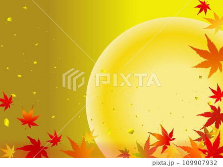 月と紅葉 月と紅葉 109907932