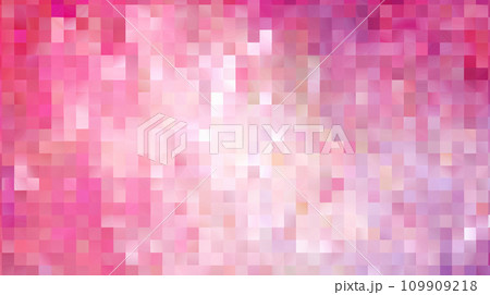 ピンク色のピクセルのアブストラクト背景イラスト　AI画像 109909218